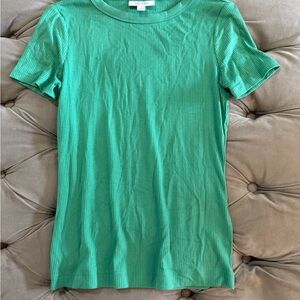 Banana Republic Green Fitted Short Sleeve Tee